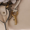 Chloe Paddington Hand Bag Leather Ivory Silver Gold Auth am11793V-22
