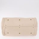 Chloe Paddington Hand Bag Leather Ivory Silver Gold Auth am11793V-5