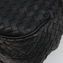 BOTTEGAVENETA INTRECCIATO Shoulder Bag Leather Black 174741 Auth am11794SM-10