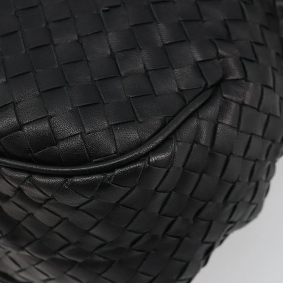 BOTTEGAVENETA INTRECCIATO Shoulder Bag Leather Black 174741 Auth am11794SM
