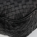 BOTTEGAVENETA INTRECCIATO Shoulder Bag Leather Black 174741 Auth am11794SM-13