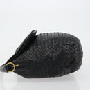 BOTTEGAVENETA INTRECCIATO Shoulder Bag Leather Black 174741 Auth am11794SM-5