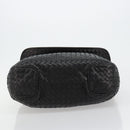 BOTTEGAVENETA INTRECCIATO Shoulder Bag Leather Black 174741 Auth am11794SM-9