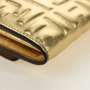 FENDI Zucca Canvas Long Wallet Gold Auth am11795V-10