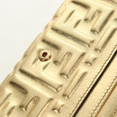 FENDI Zucca Canvas Long Wallet Gold Auth am11795V-15