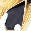 FENDI Zucca Canvas Long Wallet Gold Auth am11795V-19