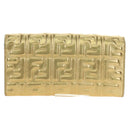 FENDI Zucca Canvas Long Wallet Gold Auth am11795V-3
