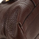 PRADA Shoulder Bag Leather Brown Gold BR3050 Auth am11796V-17