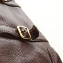 PRADA Shoulder Bag Leather Brown Gold BR3050 Auth am11796V-19