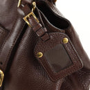 PRADA Shoulder Bag Leather Brown Gold BR3050 Auth am11796V-20