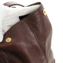 PRADA Shoulder Bag Leather Brown Gold BR3050 Auth am11796V-8