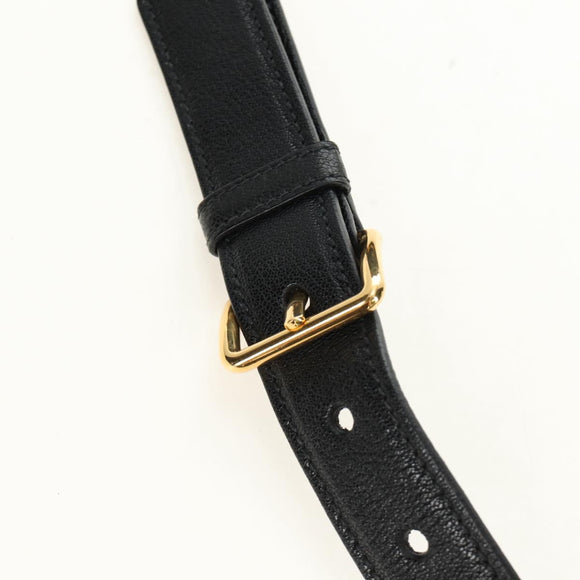 Miu Miu Hand Bag Denim 2way Navy Gold Auth am11797SAV