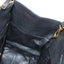Miu Miu Hand Bag Denim 2way Navy Gold Auth am11797SAV-27