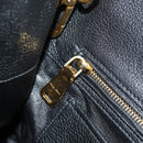 Miu Miu Hand Bag Denim 2way Navy Gold Auth am11797SAV-29