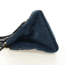 Miu Miu Hand Bag Denim 2way Navy Gold Auth am11797SAV-3