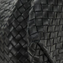 BOTTEGA VENETA INTRECCIATO Cabas MM Hand Bag Leather Black 115664 Auth am11798SM-9