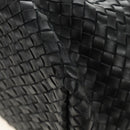 BOTTEGA VENETA INTRECCIATO Cabas MM Hand Bag Leather Black 115664 Auth am11798SM-14