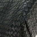BOTTEGA VENETA INTRECCIATO Cabas MM Hand Bag Leather Black 115664 Auth am11798SM-15
