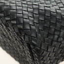 BOTTEGA VENETA INTRECCIATO Cabas MM Hand Bag Leather Black 115664 Auth am11798SM-16