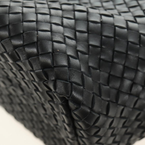 BOTTEGA VENETA INTRECCIATO Cabas MM Hand Bag Leather Black 115664 Auth am11798SM