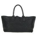 BOTTEGA VENETA INTRECCIATO Cabas MM Hand Bag Leather Black 115664 Auth am11798SM-2
