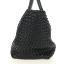 BOTTEGA VENETA INTRECCIATO Cabas MM Hand Bag Leather Black 115664 Auth am11798SM-4