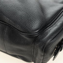 PRADA Shoulder Bag Leather Black Silver Auth am11799V-17