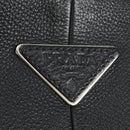 PRADA Shoulder Bag Leather Black Silver Auth am11799V-18