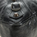 BALENCIAGA The Town Hand Bag Leather 2way Black 240579 Auth am11800SAM-17