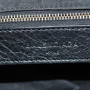 BALENCIAGA The Town Hand Bag Leather 2way Black 240579 Auth am11800SAM-23