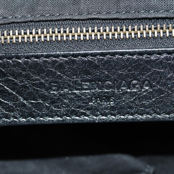 BALENCIAGA The Town Hand Bag Leather 2way Black 240579 Auth am11800SAM