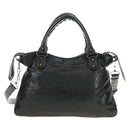 BALENCIAGA The Town Hand Bag Leather 2way Black 240579 Auth am11800SAM-2
