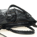 BALENCIAGA The Town Hand Bag Leather 2way Black 240579 Auth am11800SAM-6