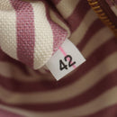 PRADA Canapa Pouch Canvas Pink Gold Auth am11802V-21