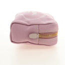 PRADA Canapa Pouch Canvas Pink Gold Auth am11802V-6