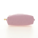 PRADA Canapa Pouch Canvas Pink Gold Auth am11802V-8