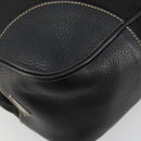 PRADA Shoulder Bag Nylon Leather Black Silver Auth am11803V-16
