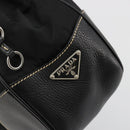 PRADA Shoulder Bag Nylon Leather Black Silver Auth am11803V-19