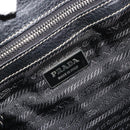 PRADA Shoulder Bag Nylon Leather Black Silver Auth am11803V-23
