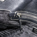 PRADA Shoulder Bag Nylon Leather Black Silver Auth am11803V-26
