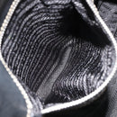 PRADA Shoulder Bag Nylon Leather Black Silver Auth am11803V-27