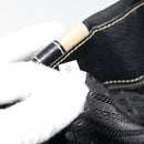 PRADA Shoulder Bag Nylon Leather Black Silver Auth am11803V-10