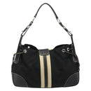 PRADA Shoulder Bag Nylon Leather Black Silver Auth am11803V-2