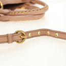 Miu Miu Hand Bag Leather 2way Pink Gold Auth am11804V-9