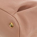 Miu Miu Hand Bag Leather 2way Pink Gold Auth am11804V-17