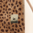 FENDI Hand Bag Unborn Calf Skin Beige Gold Auth am11805SAV-22