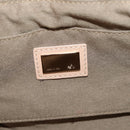 FENDI Hand Bag Unborn Calf Skin Beige Gold Auth am11805SAV-24