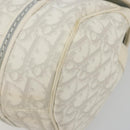 Christian Dior Trotter Canvas Romantic Chain Bag PVC White Silver Auth am11806V-10
