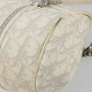 Christian Dior Trotter Canvas Romantic Chain Bag PVC White Silver Auth am11806V-12