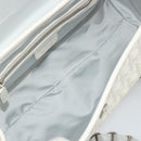 Christian Dior Trotter Canvas Romantic Chain Bag PVC White Silver Auth am11806V-17